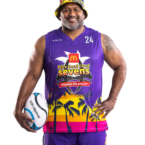 Fiji's Coral Coast 7's 2024 Basketball Vest/Singlet