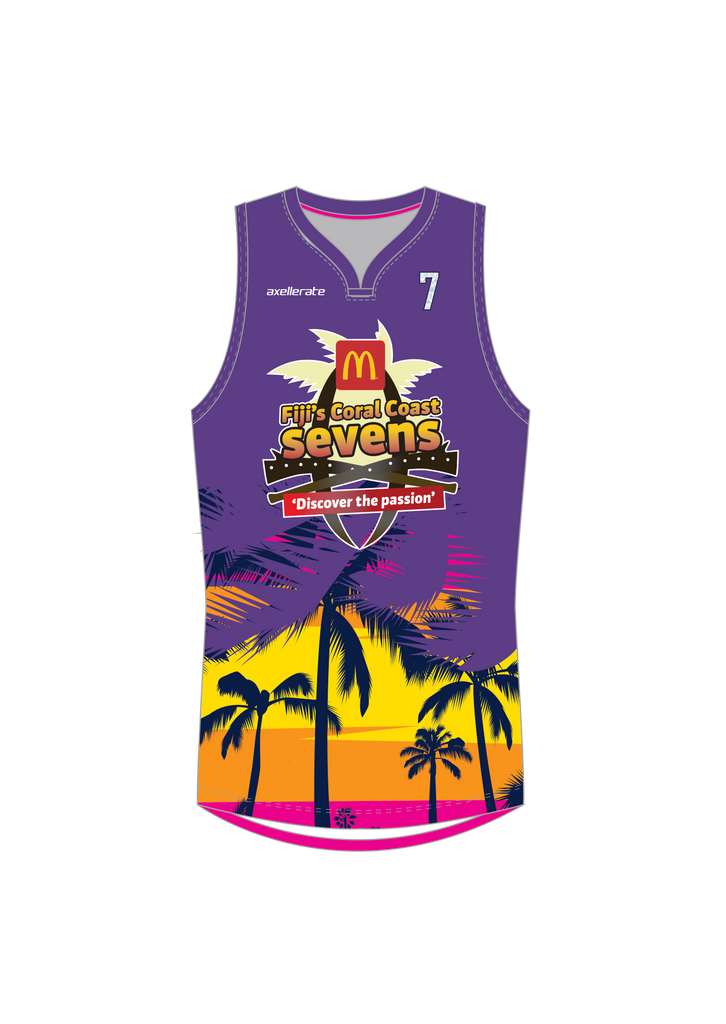 Fiji's Coral Coast 7's 2024 Basketball Vest/Singlet