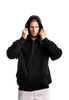 Custom Hoodie, Zip up front, Pockets, Black