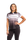 Black Stripped Polo - Womens