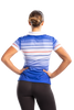 Blue Stripped Polo - Womens
