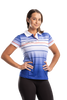 Blue Stripped Polo - Womens